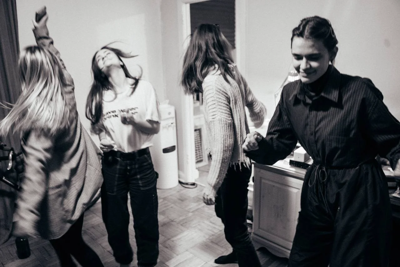 Trust-building exercise in a drama workshop